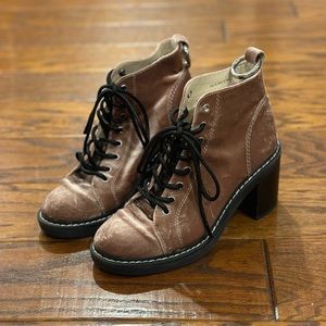 Dolce Vita Velvet Moto Boots